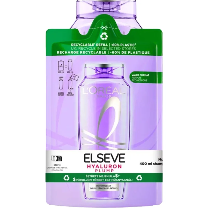 ELSEVE DUO Hyaluron plump šampón 400ml + náhrada 250ml