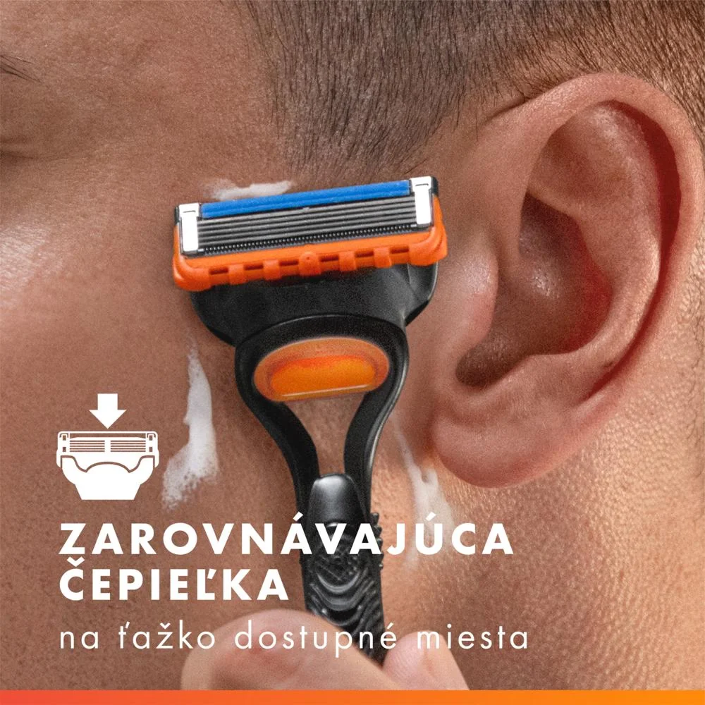 Xmass set Gillette Fusion5 UEFA Champions League Special Edition pánsky holiaci strojček, 4 hlavy + gél na holenie Fusion Sensitive 200ml 1 set