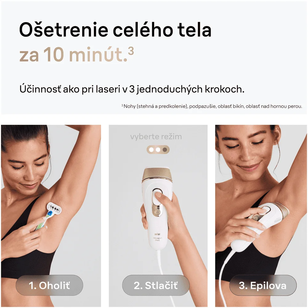 Braun IPL Silk·expert Pro 5, odstraňovanie chĺpkov v pohodlí domova, s puzdrom, 2 hlavy, PL5146 1 ks