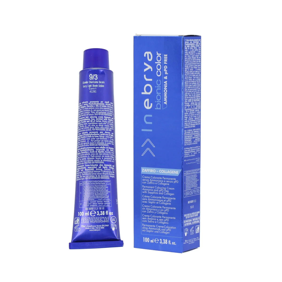 Inebrya Bionic Color Golden (9/3 Very Light Blonde Golden) 100 ml