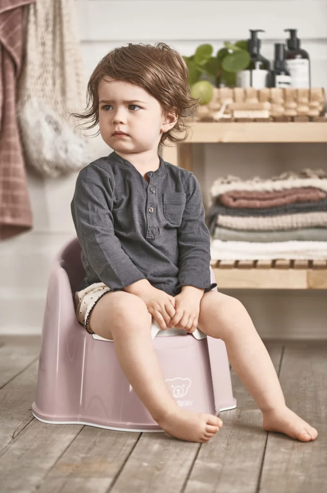 BABYBJÖRN Nočník kreslieko Powder Pink/White 1×1 ks