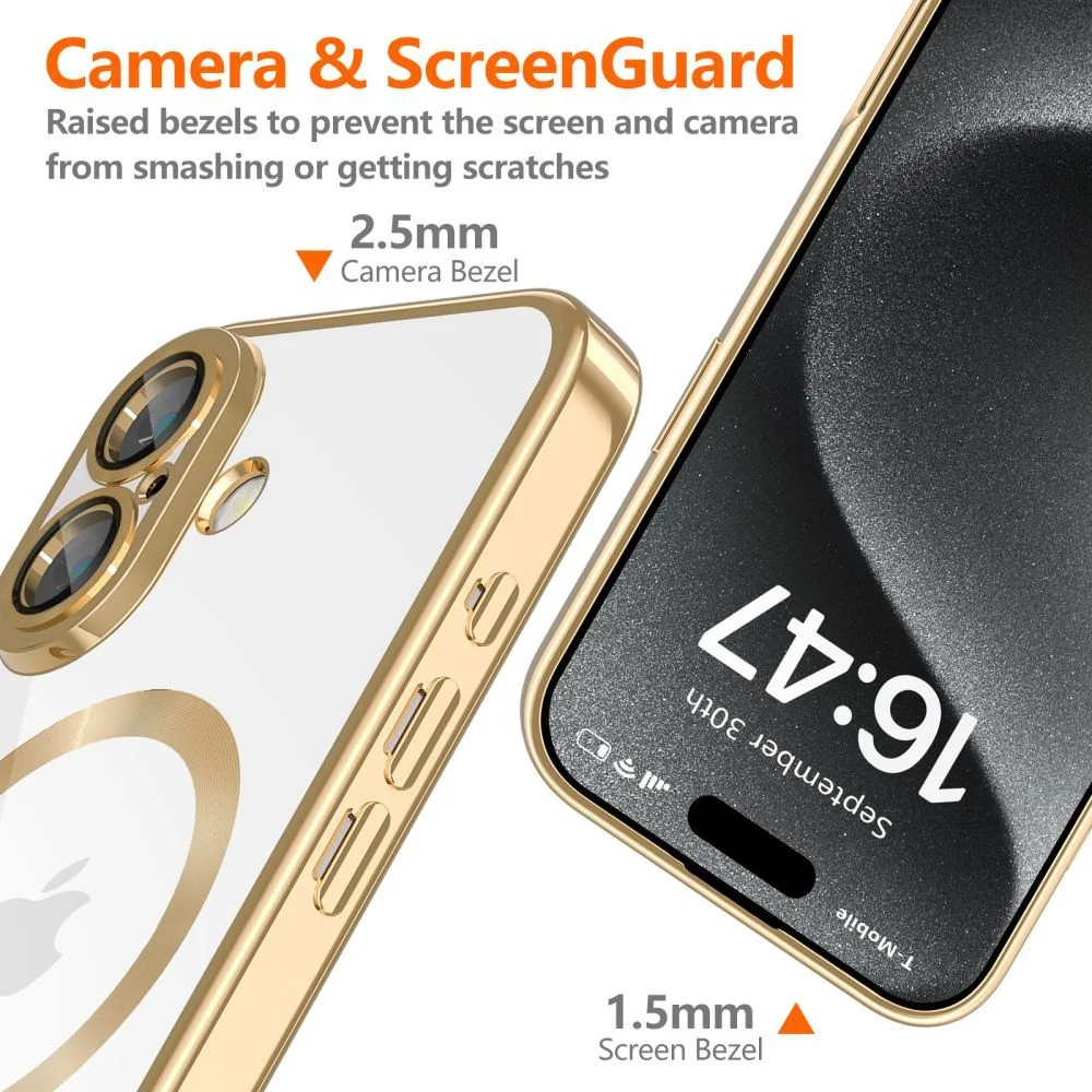 Tech-Protect MagFlex MagSafe kryt na iPhone 16e, zlatý