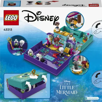 LEGO® Disney 43213 Rozprávková kniha Malej morskej víly 1×1 ks, lego stavebnica