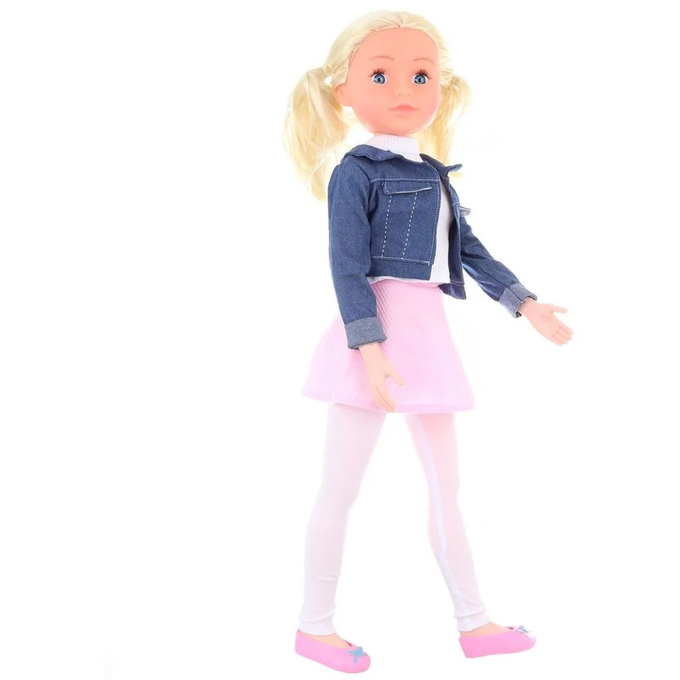 Bábika chodiaca blondína 80cm