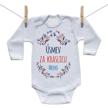 Boodyy Body s dlhým rukávom Úsmev za kraslicu