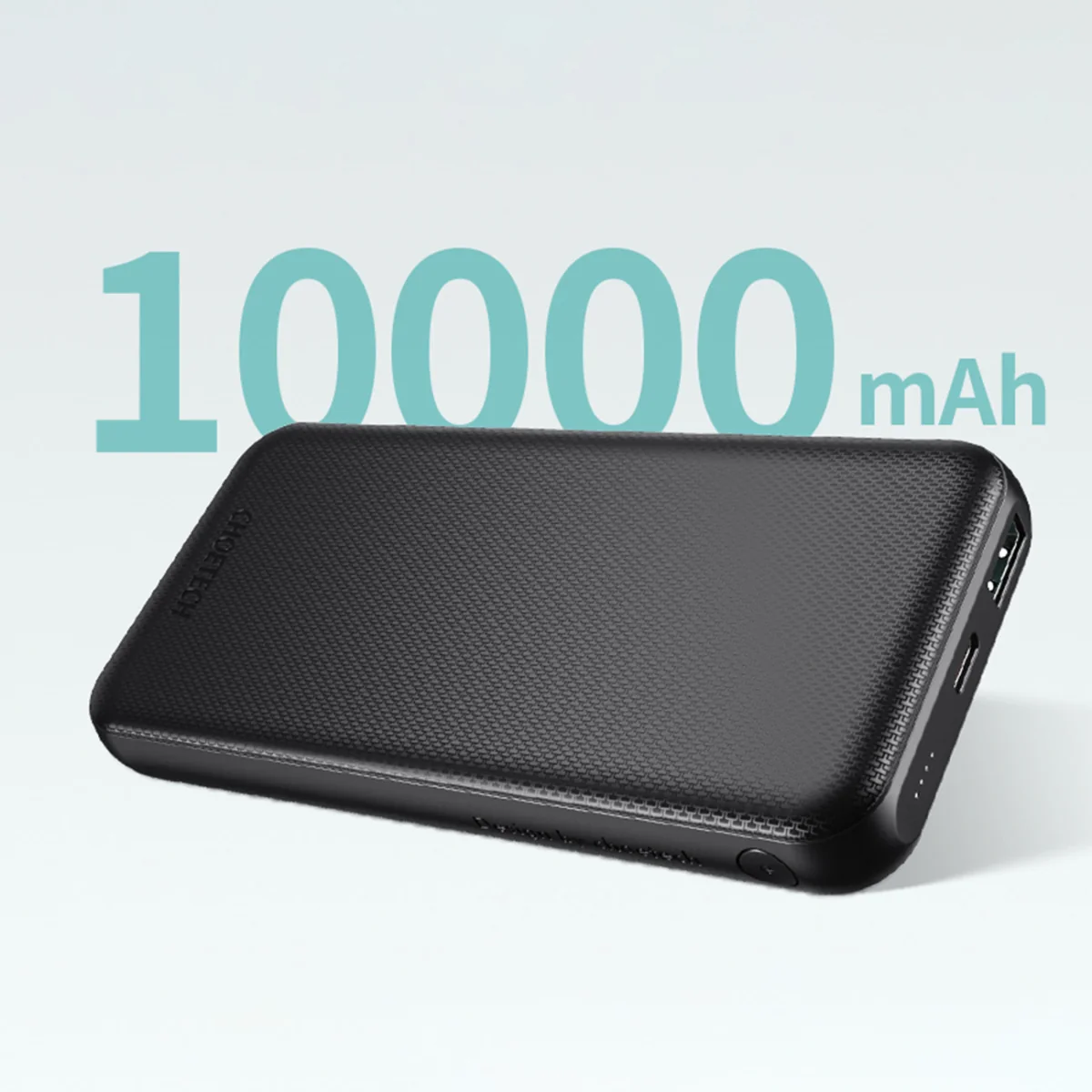 Choetech B627 Power Bank 10000mAh USB / USB C 18W QC PD, čierny