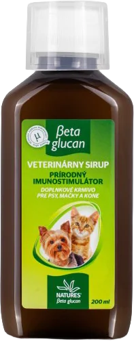 NATURES Beta glucan sirup pre zvieratá 200 ml
