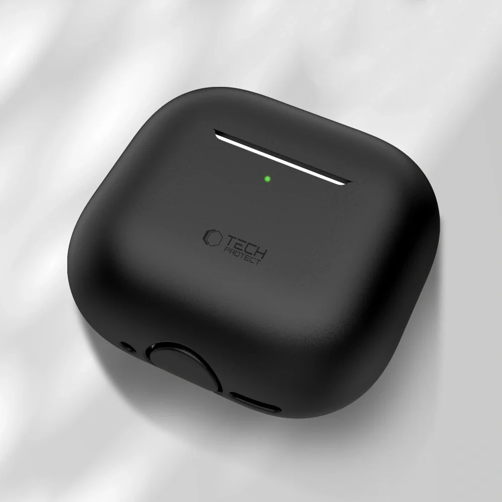 Tech-Protect Silicone puzdro na Apple AirPods 4, čierne