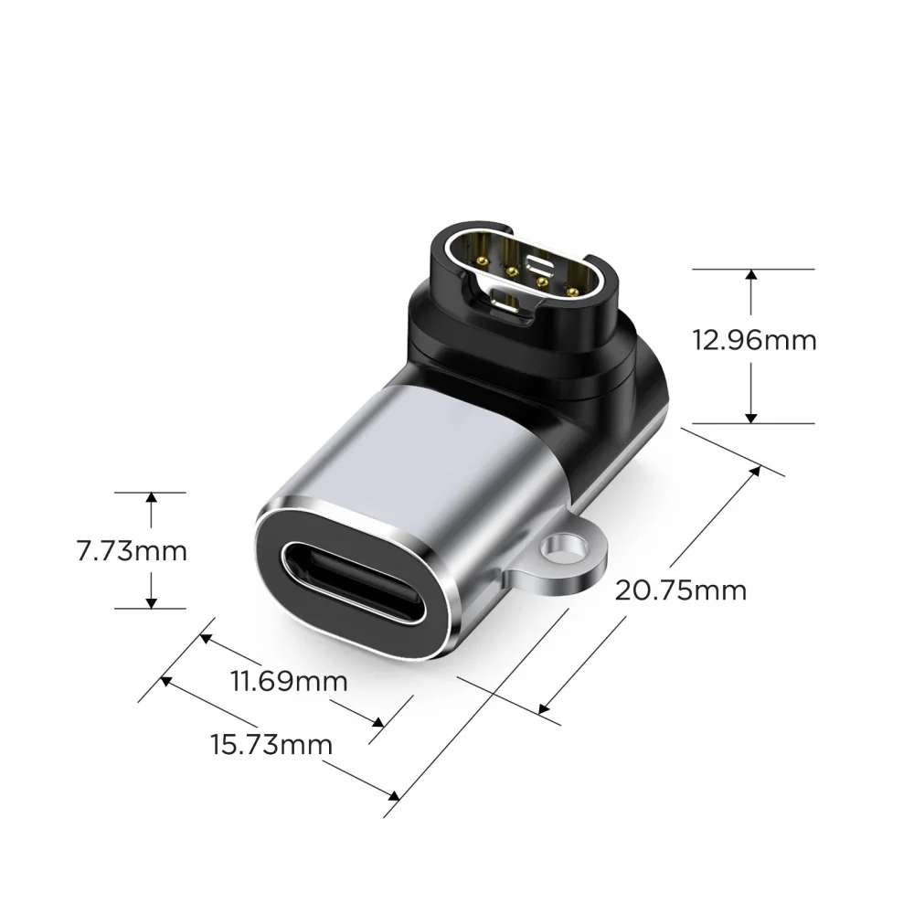 Tech-Protect Ultraboost adaptér USB-C / Garmin Watch, šedý