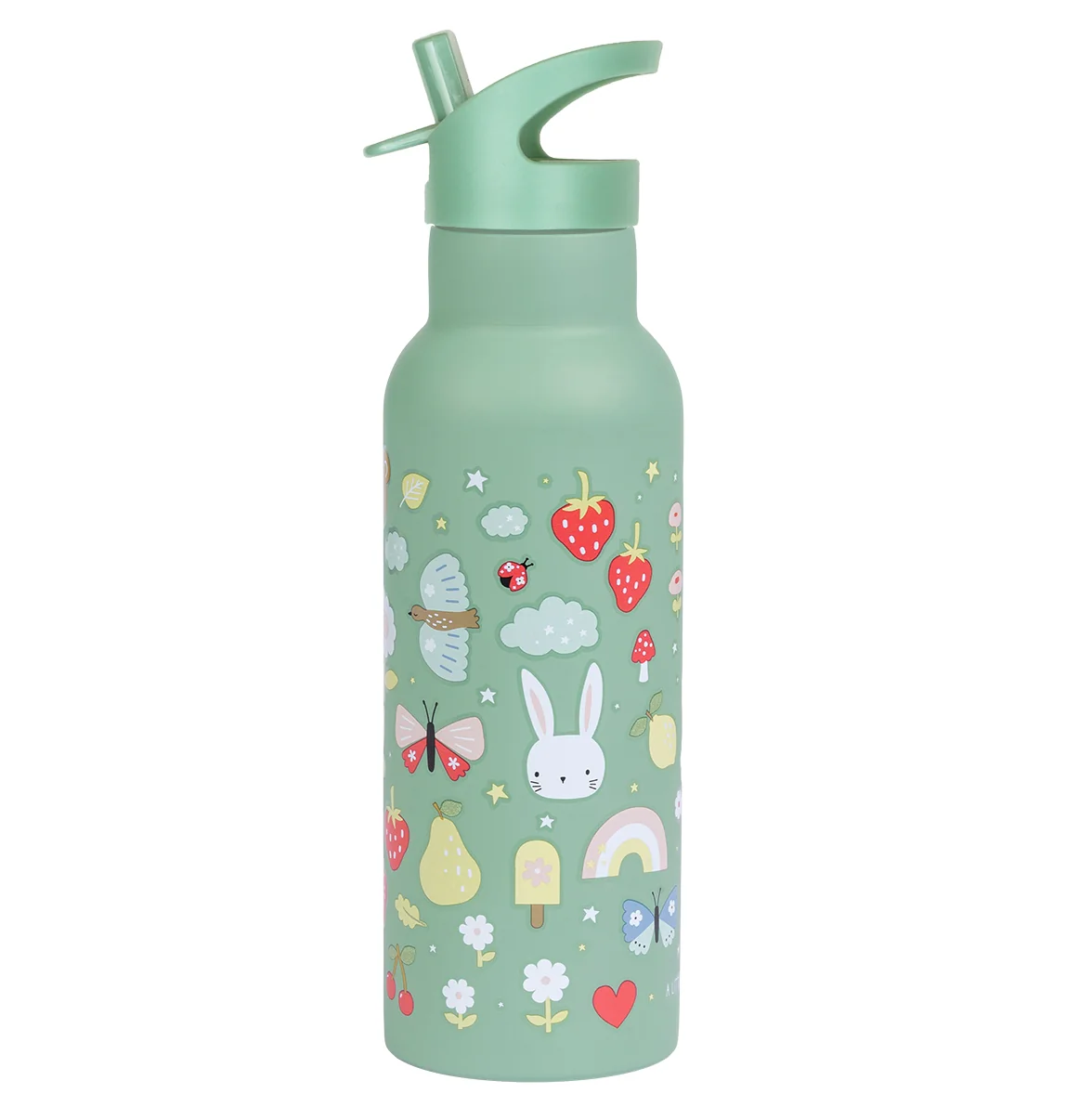 A Little Lovely Company - antikorová fľaša na pitie, 500 ml - radosť