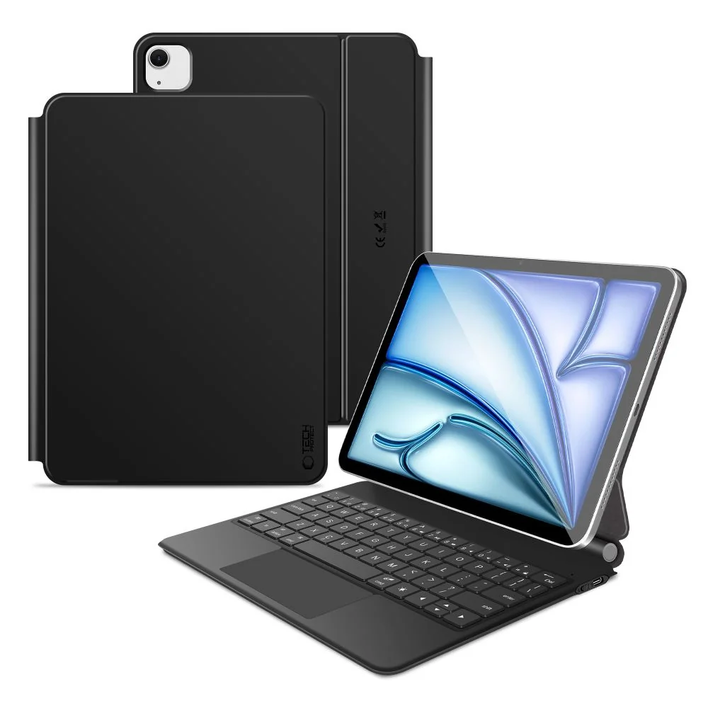 Tech-Protect Smartcase Magnetic puzdro s klávesnicou na iPad Air 10.9'' 4-5gen 2020-2022 / 11'' 6-8gen 2024-2026, čierne ' 4-5gen 2020-2022 / 11'' 6-8gen 2024-2026, čierne