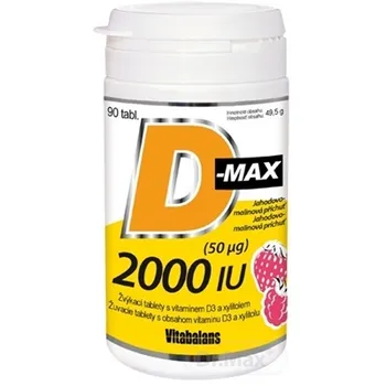 Vitabalans D-max 2000 IU (50 µg) 1×90 tbl, vitamín D3