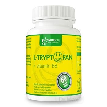 NUTRICIUS L-TRYPTOFAN + vitamín B6 1×60 tbl, L-TRYPTOFAN + vitamín B6