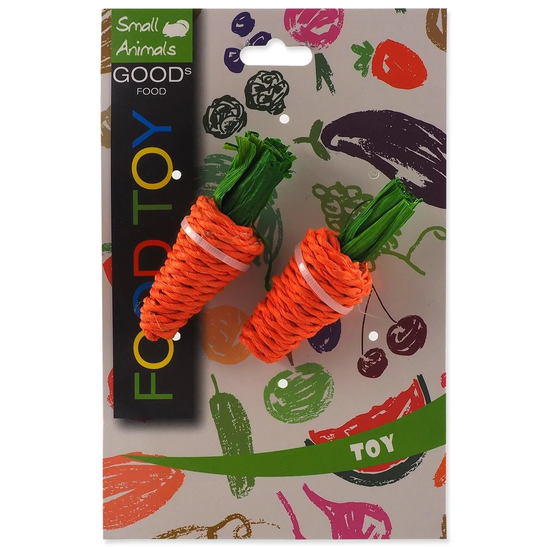 Hračka Small Animals food mrkvičky pletené 9cm