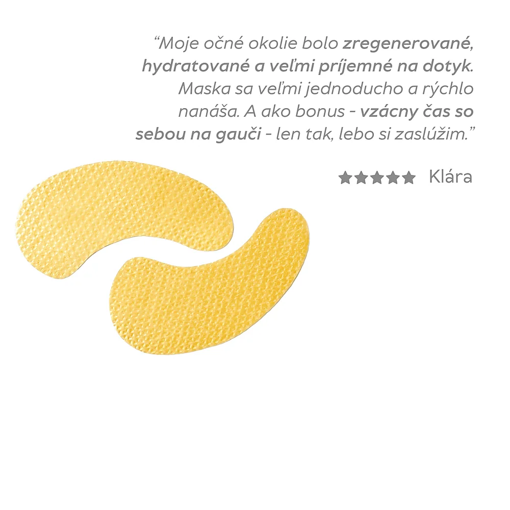 Natuint cosmetics - Spevňujúca maska pod oči Firming gold eye patches