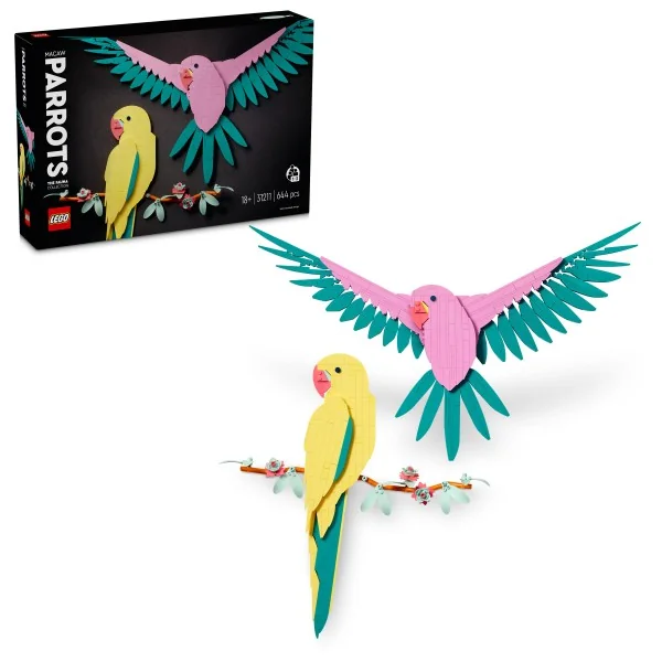 LEGO® Art 31211 Kolekcia zvierat – Papagáje ara 1×1 ks, lego stavebnica