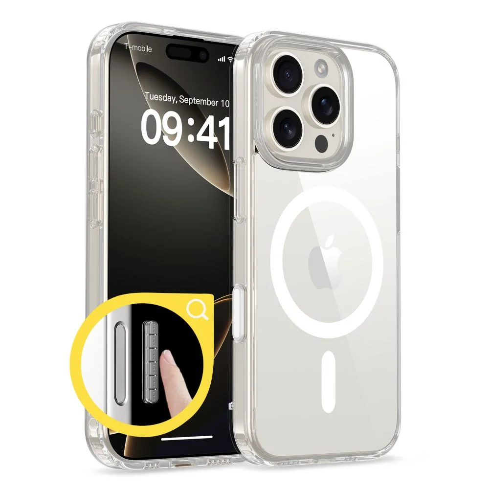 Tech-Protect FlexAir Hybrid CC MagSafe kryt na iPhone 16 Pro Max, prie svitný