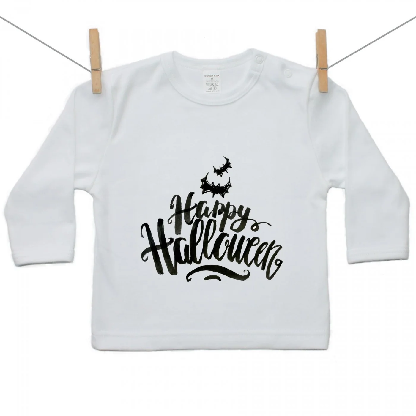 Boodyy Tričko s dlhým rukávom Happy Halloween Veľkosť: 92