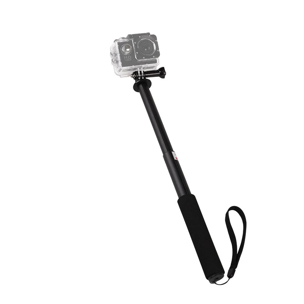 Selfie tyč s držiakom pre fotoaparát Čierna, SKU: 31112