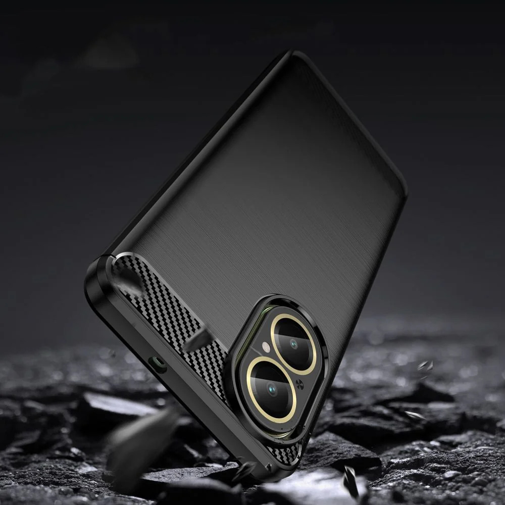 Tech-Protect Carbon kryt na Realme C67 4G čierny
