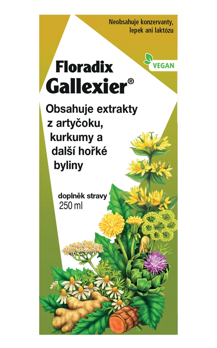 SALUS Floradix Gallexier 1×250 ml, tekutá forma