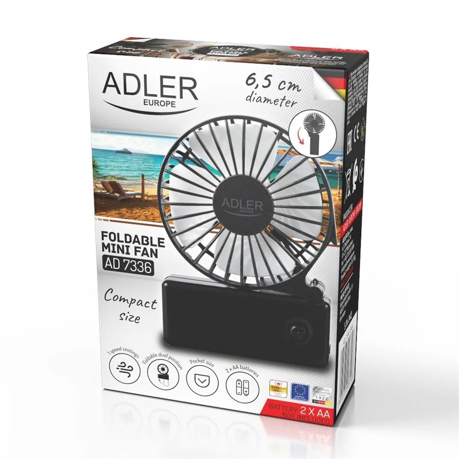 Skladací mini ventilátor Adler AD 7336