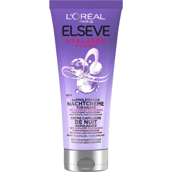 LOREAL PARIS ELSEVE HYAL.PLUMP NOC VYPLN.CRM 200ML 1×200 ml, nočný krém