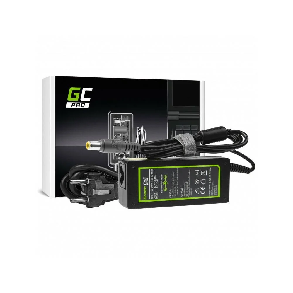 Green Cell AD16AP PRO nabíjačka pre notebooky Lenovo 20V 3.25A 65W