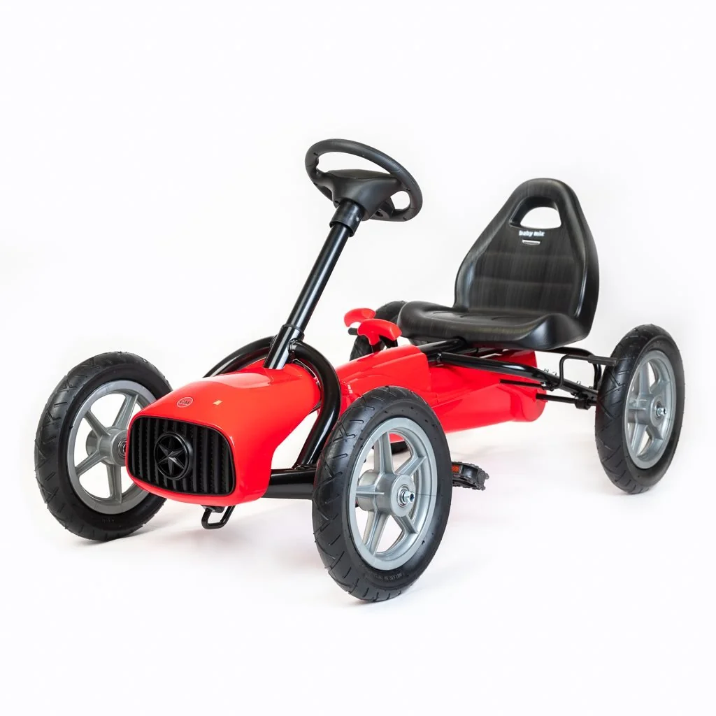 Detská šliapacia motokára Go-kart Baby Mix Buggy červená ,