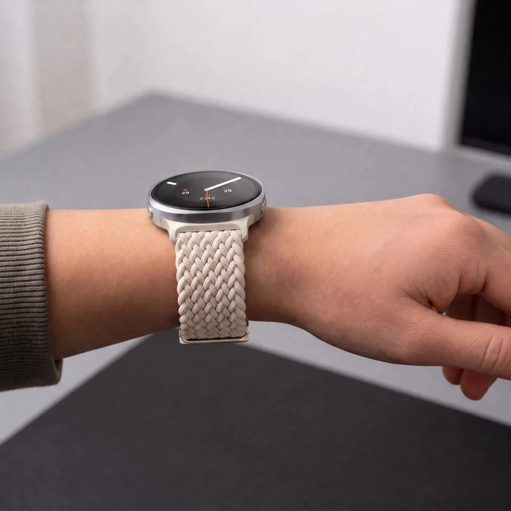 Tech-Protect Nylon Mag remienok na Samsung Galaxy Watch 8 / 9 / Classic (40 / 44 / 46mm), starlight
