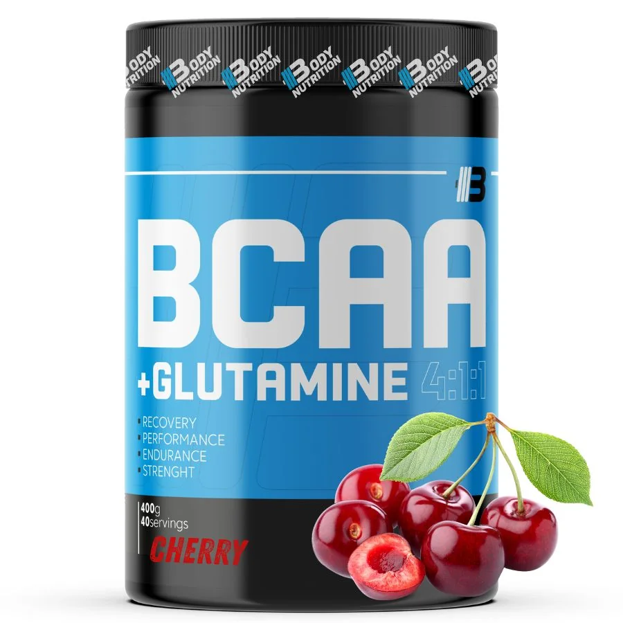 BCAA+GLUTAMINE 4:1:1 400g - BODY NUTRITION - cherry