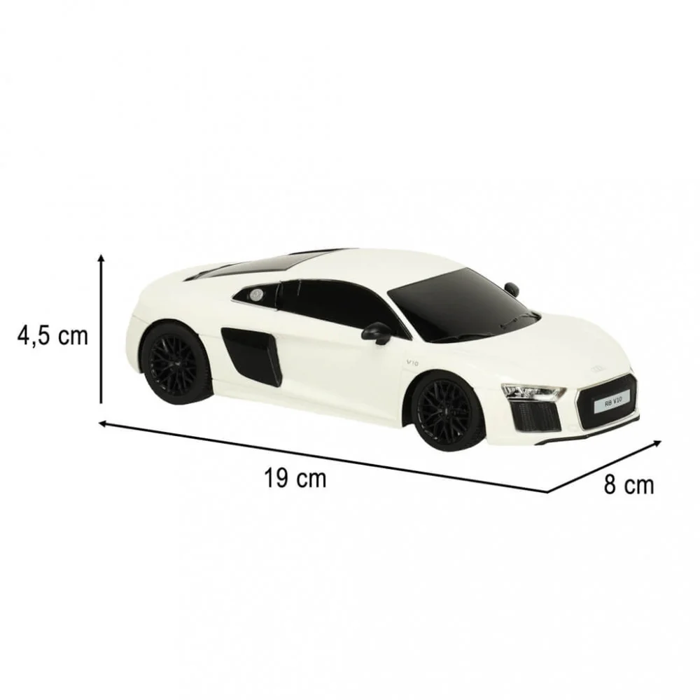 Rastar RC model Audi R8 2015 1:24 biele na diaľkové ovládanie-MOVEO
