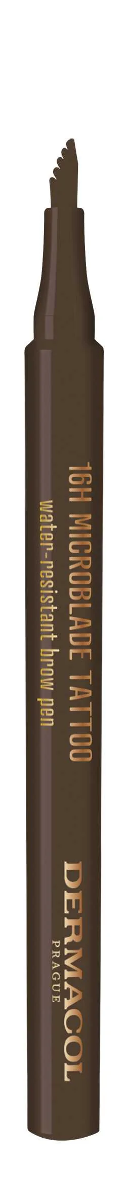 Dermacol 16H Microblade Tattoo eyebrow pen č.03 1×1 ml, fixka na obočie
