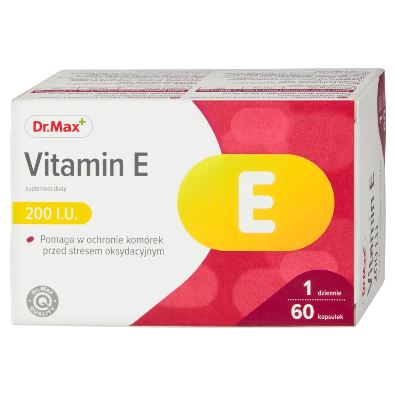 Dr. Max Vitamin E 200 I.U. 1×60 cps, výživový doplnok