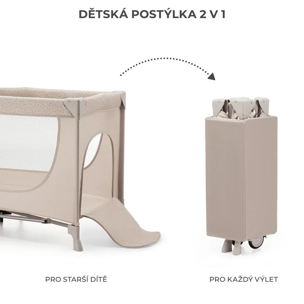 Postieľka cestovná Joy 2 Beige