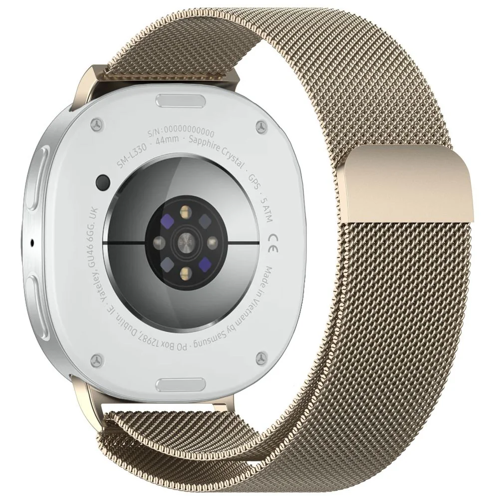Tech-Protect Milanese remienok na Samsung Galaxy Watch 8 / Classic (40 / 44 / 46mm), starlight / 44 / 46mm), starlight
