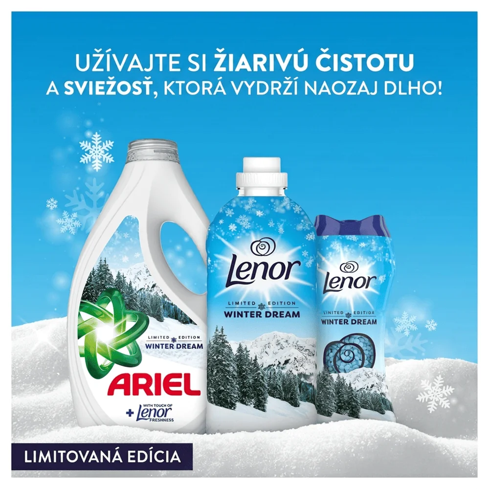 Lenor Vonné Perličky Do Prania, Winter Dream, Nonstop Sviežosť 195 g