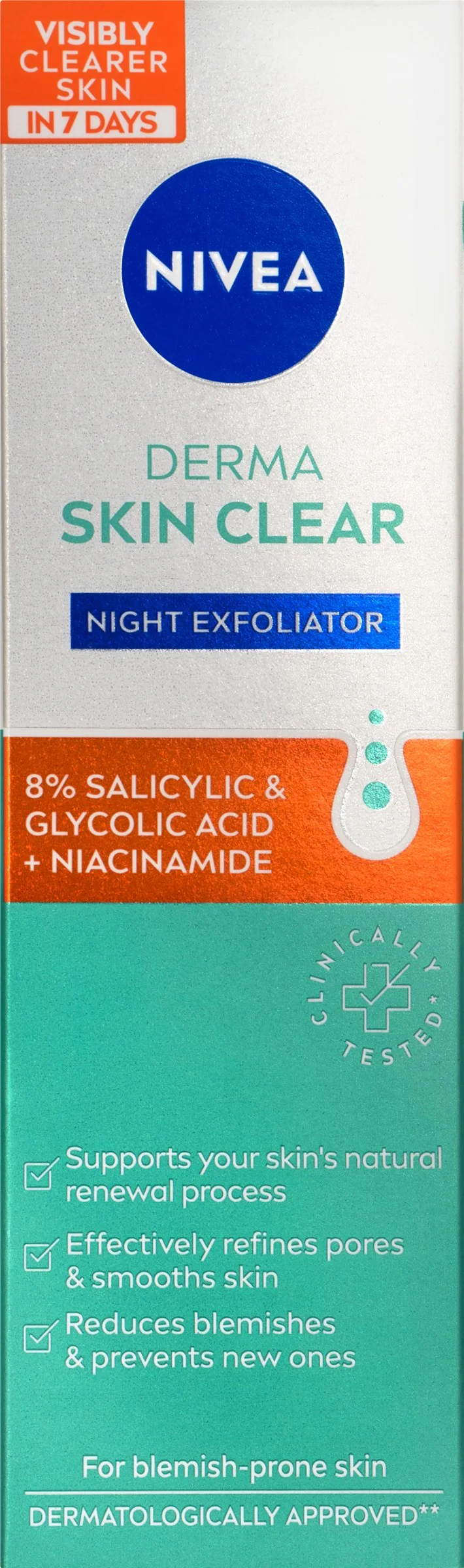 Nivea Derma Activate Exfoliator 40ml 1×40 ml, nočný exfoliátor