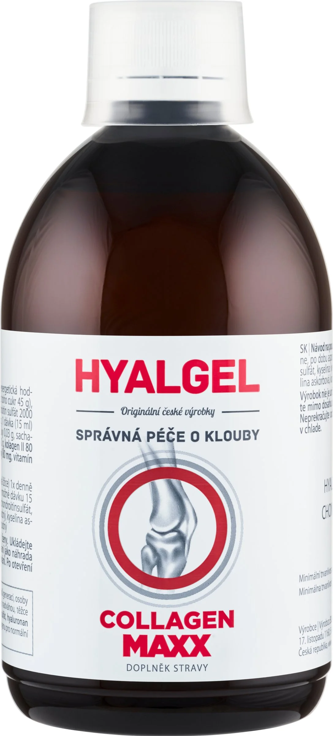 HYALGEL COLLAGEN MAXX 1×500 ml, tekutý prípravok s pomarančovou príchuťou