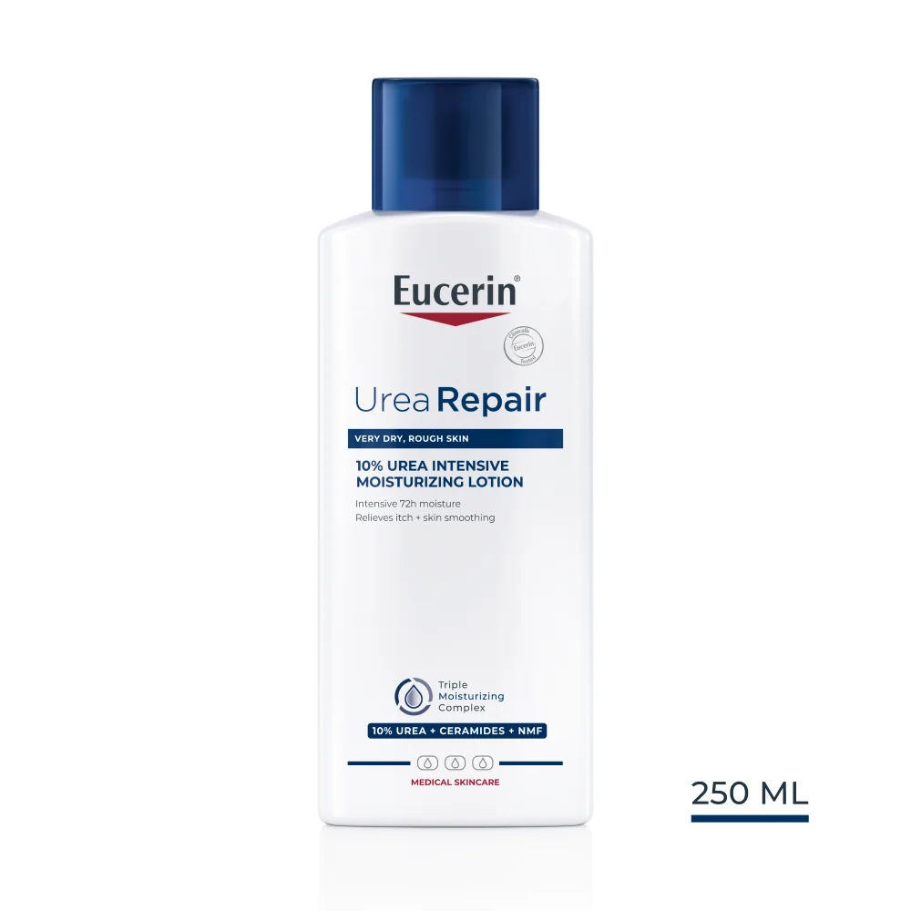 Eucerin UreaRepair Telové mlieko 10 % urea, 1×250 ml, telové mlieko