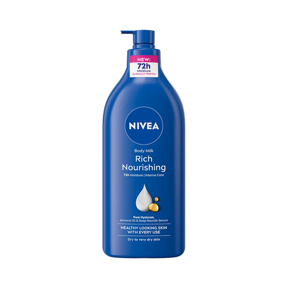 NIVEA Výživné telové mlieko Body Milk 625ml 1×625 ml, telové mlieko