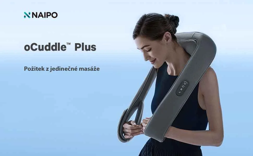 NAIPO oCUDDLE-P1 Bezdrátový masážny golier 1×1 ks, bezdrôtový masážny golier