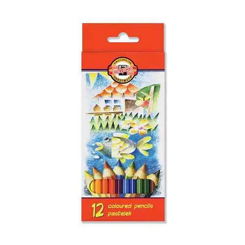 KOH-I-NOOR Ceruzky farebné, 12 kusov/balenie