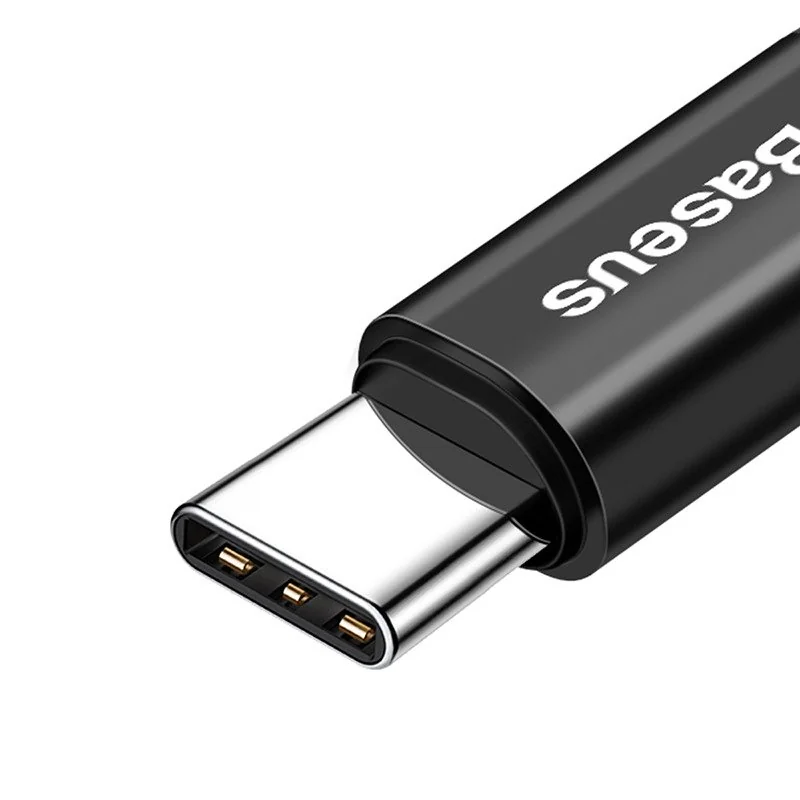 Baseus Fish Eye Spring kábel USB / USB-C 2A 1m, čierny