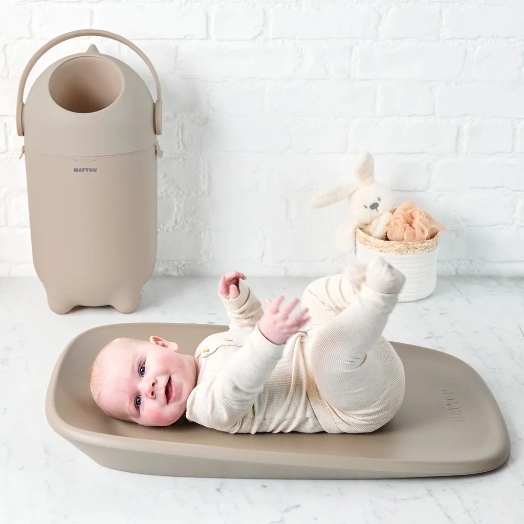 Kôš na plienky Dropy Taupe 27 cm, 20l