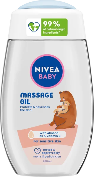 Nivea Baby Masážny olej 1×200 ml, masážny olej