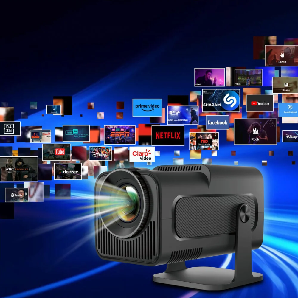 MG HY300 TV smart projektor WiFi Full HD, čierny
