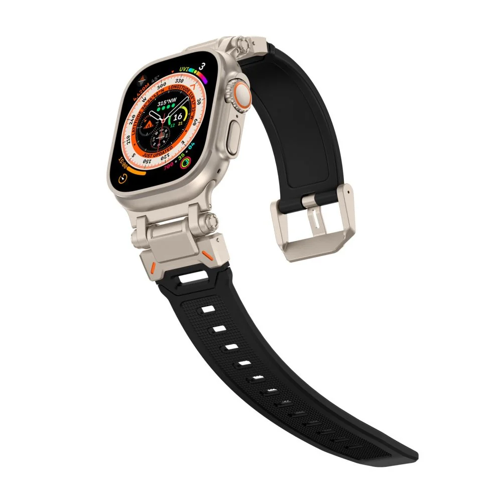 Tech-Protect Delta Pro remienok na Apple Watch 42/44/45/49mm black /titanium
