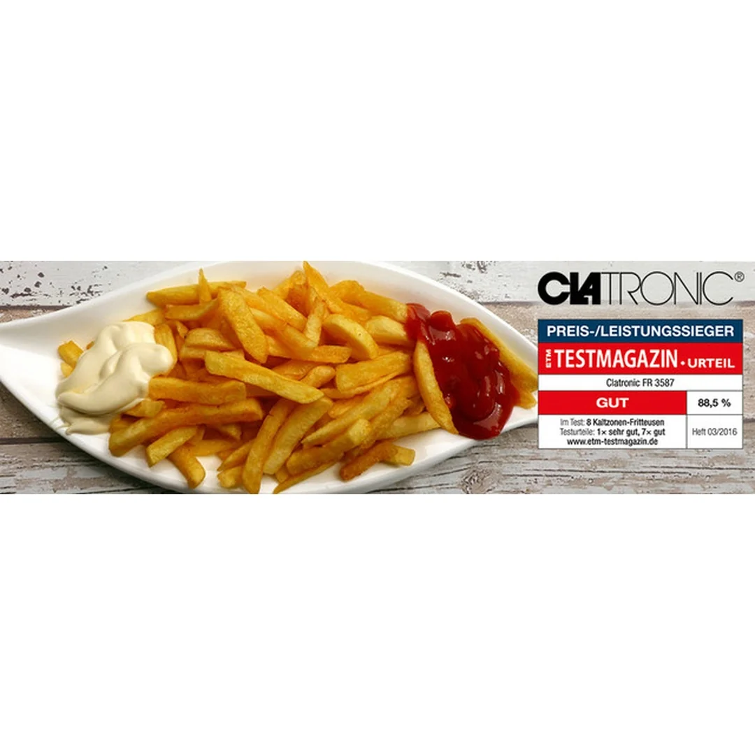 Clatronic FR 3587 fritéza 3 l nerez 2000 W