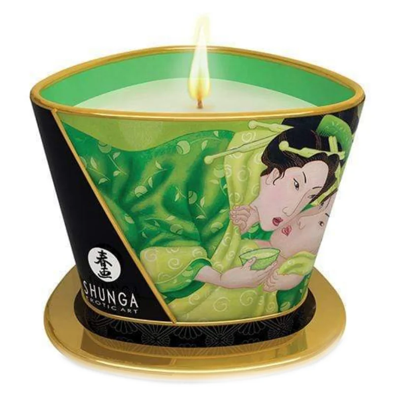 Libido stimulujúca masážna sviečka Relaxing Green Tea